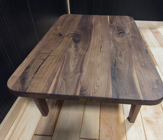 Cameron Solid Black Walnut Coffee Table – Handcrafted