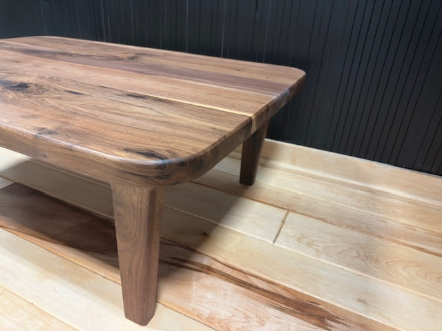 Cameron Solid Black Walnut Coffee Table – Handcrafted